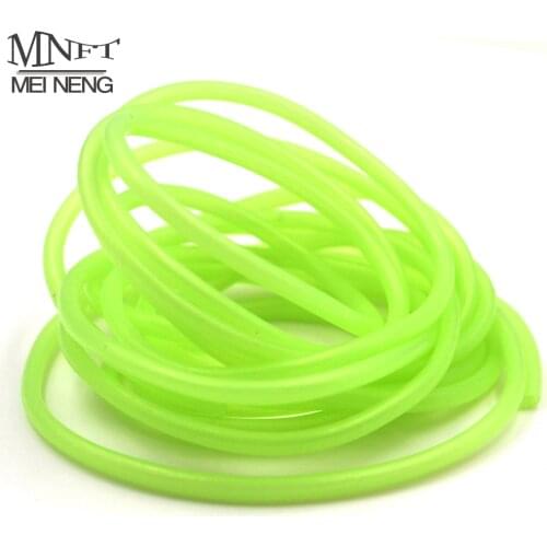 MNFT 2 Meters Multiple Green Color Fly Tying Riging Tube PVC Tubblings Fishing Material Luminous Tube