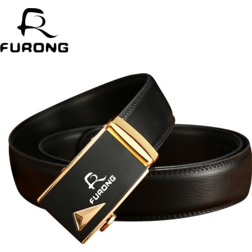 Male designer luxury leather belts good quality mans gifts business men belts fashion trend real cow leather men automatic belt