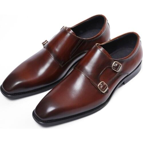 Mens leather shoes, set foot business formal shoes, soft leather surface, real leather for comfortable work wear, European styl