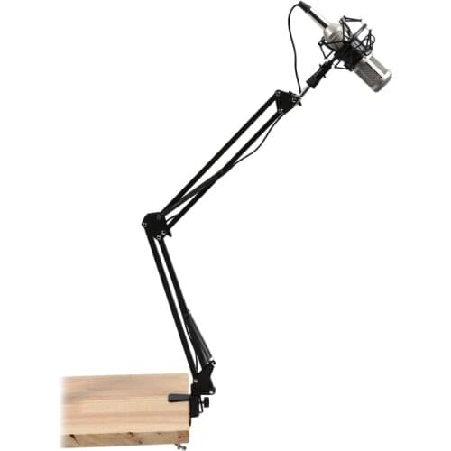 Pro Desktop Microphone Holder Suspension Scissor Arm Microphone Stand Table Mounting Clamp for Samson Blue Yeti Snowball