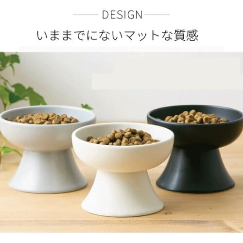 New Ceramic Pet Bowl Japanese-style Cat Bowl High Foot Pet Water Food Bowls for Cat Dog Pet Feeding Dog Supplies