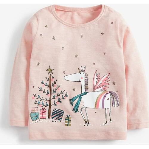 Brand New 2021 Baby Girl Clothes Quality Cotton Long Sleeve T-shirt Blouse Infant Kids Children Babe Girls Cute t shirt Tee Tops