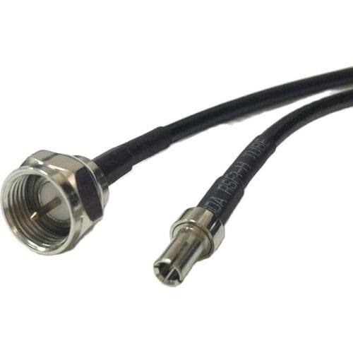 New Wireless Modem Wire F Male Plug Switch TS9 Male Plug Connector RG174 Cable 15CM 6" Wholesale Fast Ship