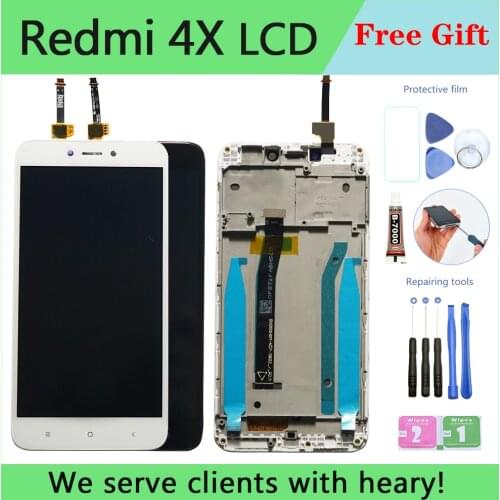 5.0" Original LCD For XIAOMI Redmi 4X Display Touch Screen with Frame For XIAOMI Redmi 4X LCD Display Screen Spare Repair Parts