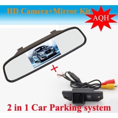 Auto Parking Assistance 2 in 1 4.3" inch Digital LCD Mirror Car Parking r+ Car Parking Rear view Camera For Ford- Focus 2 sedan