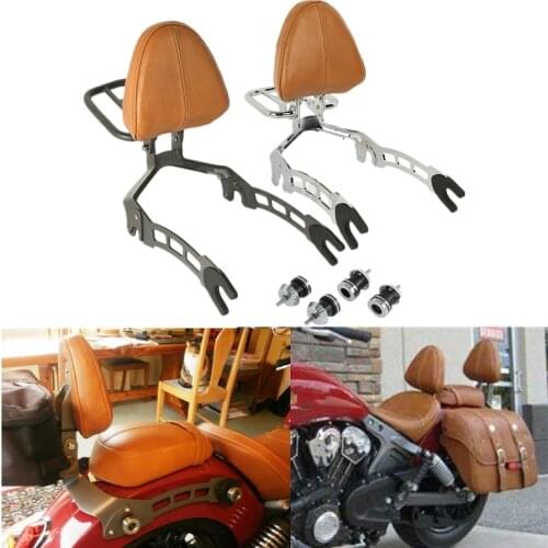 Motorcycle Passenger Backrest Sissy Bar Luggage Rack Mounting Spools For Indian Scout 15-19 Scout Sixty 16-20