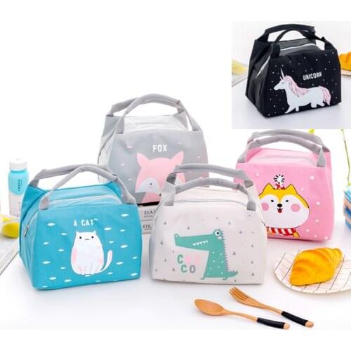 Bags Waterproof Oxford Lunch Bag Infant Kids Food Bag FOX Bag Heat/cold Insulation Bag Baby Food Milk Bottle Storage Insulation