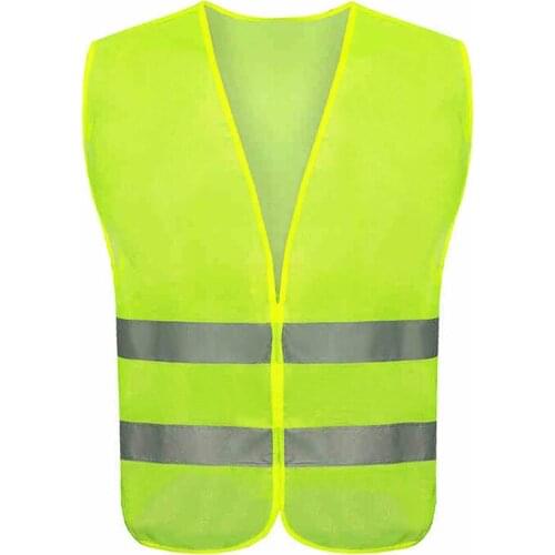 Motorcycle Night Rider GREEN-Yellow Safety Security Visibility Reflective Cycling Outdoor Sports Reflective Jacket