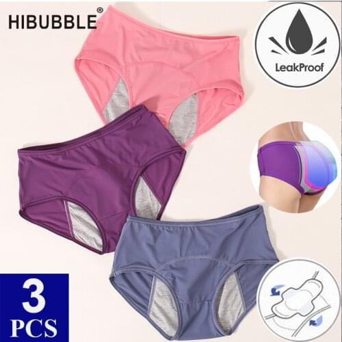 Menstrual Panties Mesh Breathable Period Panties Leak Proof Underwear Physiological Pants Women Underwear Briefs Plus Size