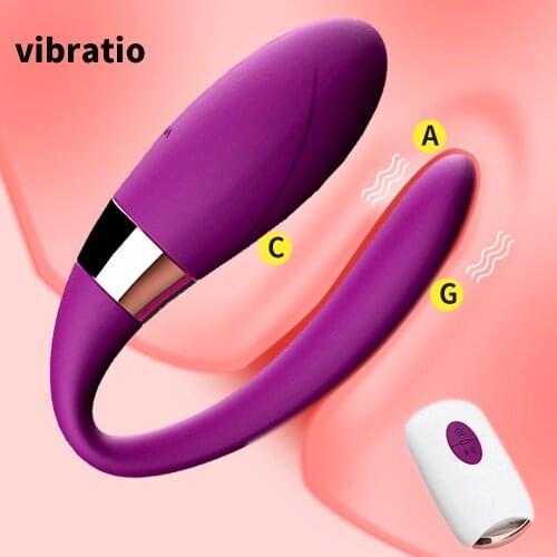 U Shape Vibrator Wireless Remote Control Vibrating Eggs Sex Toys for Women Love Eggs Dual Head G Spot Clitoris Stimulator