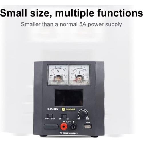 Sunshine P-1505TD 5A DC Regulated Power Supply Intelligent Power Source for Mobile Phone Repair