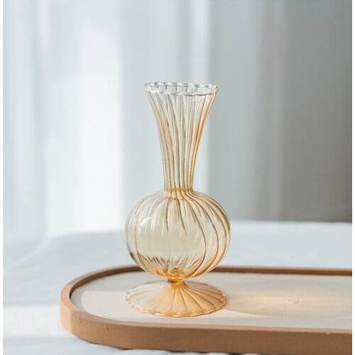 Flower Vase For Wedding Decor Centerpiece Glass Vase Modern Flowers Arrangement Floral Tabletop Plant Vase