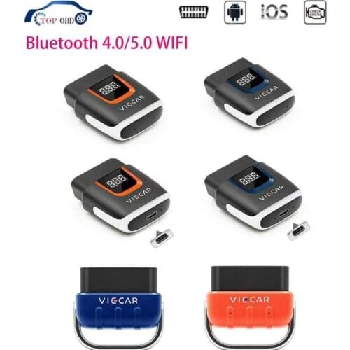 Viecar ELM 327 V2.2 WIFI PIC18F25K80 ELM327 OBD 2 OBD2 Bluetooth 5.0 4.0 Scanner Code Reader USB ODB2 Car Diagnostic Auto Tool