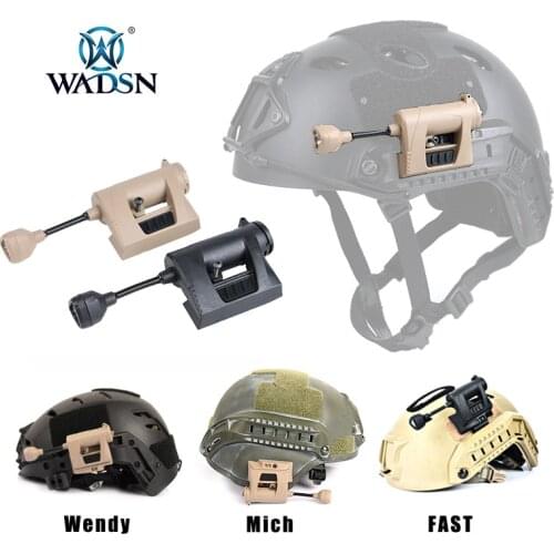 WADSN Tactical Charge Mpls Helmet Light Outdoor Signal Survival Red Green White IR 4 Mode Hunting Scout Weapon Flashlight