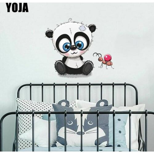 YOJA 51×44.5CM Cute Panda Puppet Personality Home Bedroom Decor Cartoon Wall Stickers 8WS0409