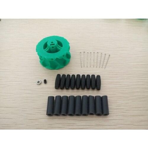 1pcs 3D Printer Printing Robot DIY Mecanum Rubber Omni Wheel Self-Made Intelligent Obstacle Avoidance Car Mecanum 44mm DIY Toy