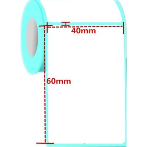 1PCS Thermal print paper 40x60mm 640 sheets waterproof barcode printing paper paper bar code label printing paper