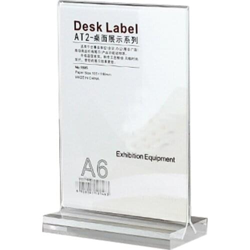 2 units/pack) Table and Menu Acrylic Display Sign Holders for hotel,cafe,restaurant and retail shop ADS003