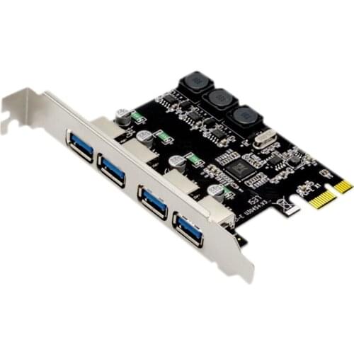 4 Port Usb 3.0 Pci Express Expansion Card Pcie Pci-E Usb 3.0 Host Controller 4 X Usb3.0 Usb 3.0 Add On Card Expansion Cards