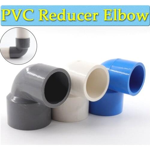 5Pcs O.D25/32/40/50mm PVC Reducing Elbow Connector Garden Irrigation Pipe Joint Aquarium Fish Tank Water Supply Tube Connectors