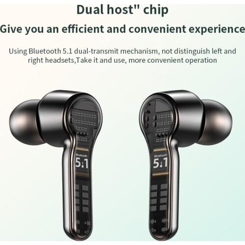 R9S TWS Bluetooth 5.1 Wireles Headphones Noise Reduction HiFi With Mic Charging box Sports Waterproof Earbud For all smartphones