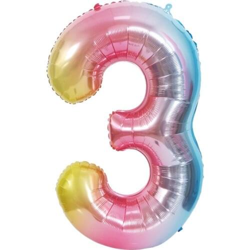40 Inch Giant Foil Number Balloons for Adult Kids Birthday Party Decoration Baby Shower Supplies Large Digital Air Globos