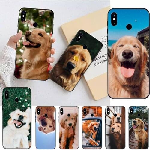 Golden retriever funny dog Phone Case For Xiaomi Redmi note 7 8 9 t max3 s 10 pro lite high quality cover