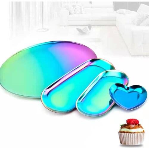 Dessert Plate Towel Tray Round Dish Coffee Bar Serving Plate Table Cosmetics Organizer Ring Holder Cosmetics Jewelry Organizer