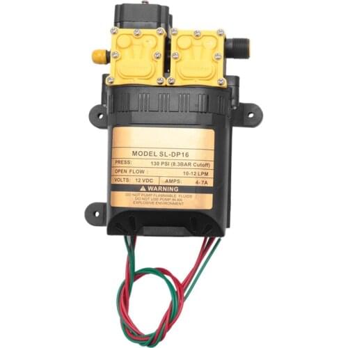 12V Double-Core Electric Sprayer Motor Head, Sprayer Parts Pump Head 12V Dual-Core Power Pump, Agricultural Electric Sprayer Dou