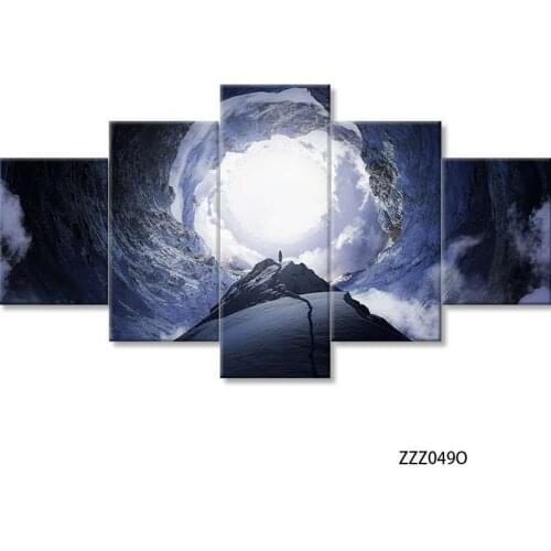 Art Anvas Painting Wall Abstract Posters Painting Wall Pictures For Living Room And Prints 5 Piece Tableau Paintings Framed