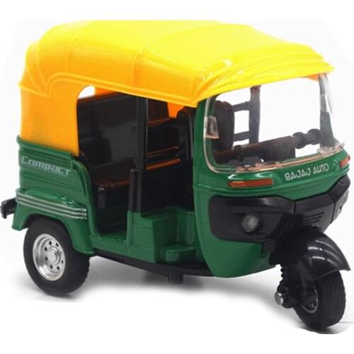 High Simulation Indian Tricycle Cars Toy India Pull Back Light Sound Motorcycle Toys Car for Kids Children Gifts