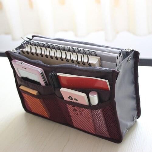 High Quality Cosmetic Bags Insert Handbag Organiser Purse Large liner Tidy Organizer Bag Portable Travel Make Up Bags for Women