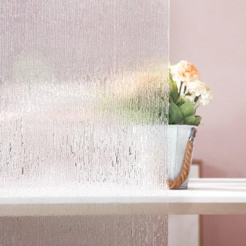45cm X 200cm Frosted Privacy Glass Stickers Window Film Shower Door Film Home Decor No Glue Decorative Vinyl Static Cling Films