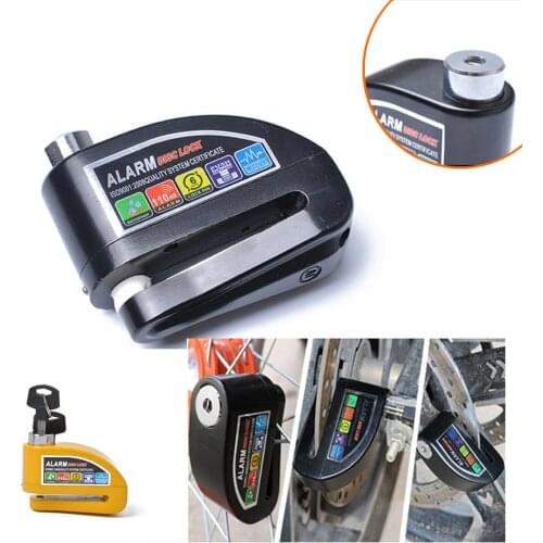 Motorcycle Alarm Lock Motorbike Anti-theft Alarm Wheel Disc Brake Security Safety Siren Lock for Suzuki Kawasaki BMW