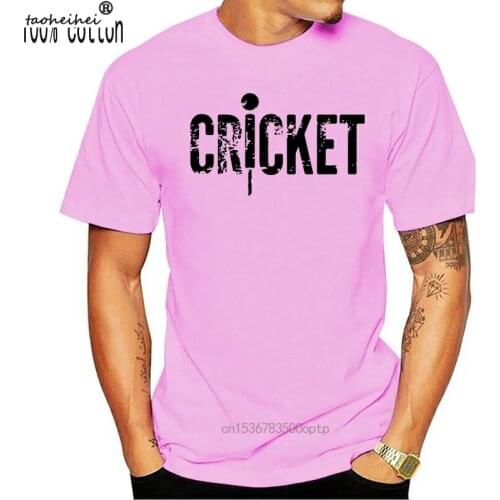 CRICKET BAT BLACK SPORT BALL ATHLETE PLAYER GAMES Mens Green T-Shirt