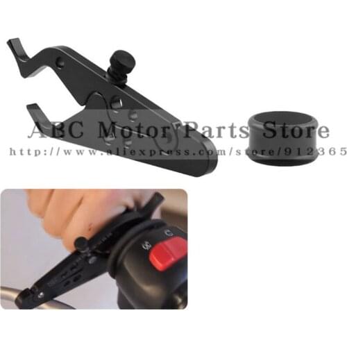 New High Quality Universal CNC Motorcycle Cruise Control Throttle Lock Assist Retainer Relieve Stress Durable Grip Black