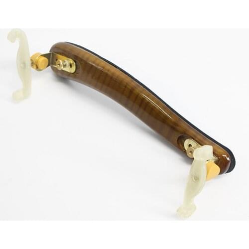 TONGLING Violin Shoulder Rest Stripes Maple Wood Adjustable 4/4 3/4 1/2 1/4 Vertica Shoulder Pad Professional Violin Accessories