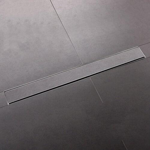 304 stainless steel 120cm Tile Insert Rectangular linear anti-odor floor drain bathroom hardware invisible shower room drainer