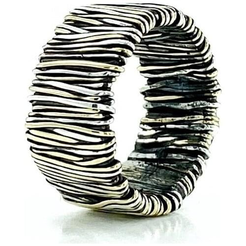 Handwork Authentic Wire Wrap Silver Ring