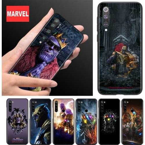 Silicone Cover Avengers Thanos For Xiaomi Mi Note 11 11i 10i 10T 10 9 9T SE 8 Lite Pro Ultra Phone Case