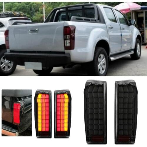 LED Rear Tail Light Tail Lamp Assembly With Wire Harness Bulbs Replacement For Isuzu DMax D-Max Ute 2012-2019