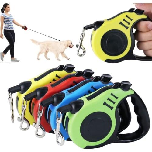 Pet supplies hot style 3/5 m telescopic dog rope of small and medium-sized dog pet traction rope dog rope spot