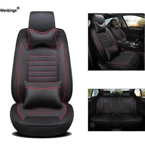Universal Leather car seat cover For suzuki grand vitara jimny swift sx4 baleno car accessories seat protector car-styling