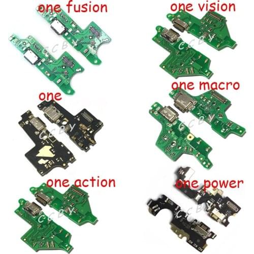 USB Charging Dock Port Connector Flex Cable Board For Motorola Moto One Power Vision Action Macro Fusion Hyper Plus