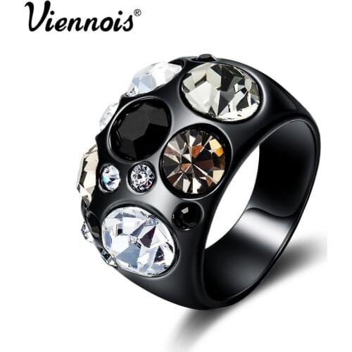 Viennois Rings With Crystals