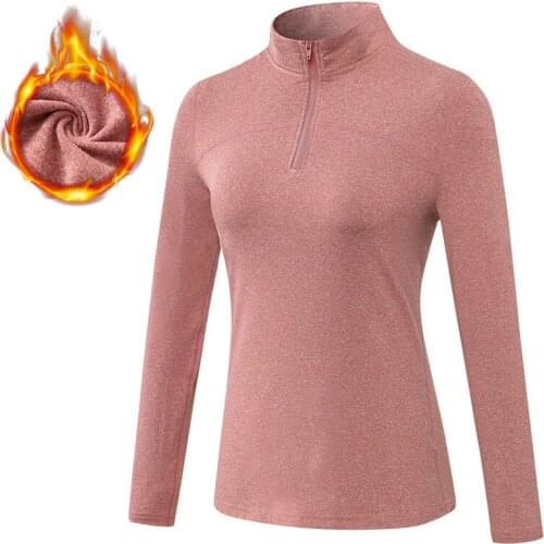Winter Thermal Underwear Tops Women Fleece O Neck Zipper Shirts Long Sleeves Warm Hodded Thermo Autumn Pajamas Female Clothes