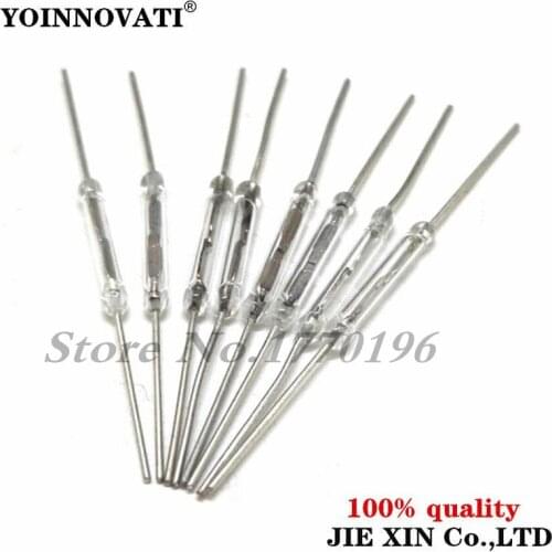 100 pcs/lot Y213 dry reed pipe magnetic control switch 2*14 mm normally open magnetic induction switch