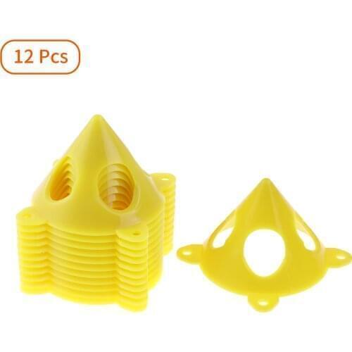 12Pcs Windproof Professional Roller Skating Training Piles DIY Art Crafts Support Stands Plastic Paint Canvas Yellow Cone Canvas