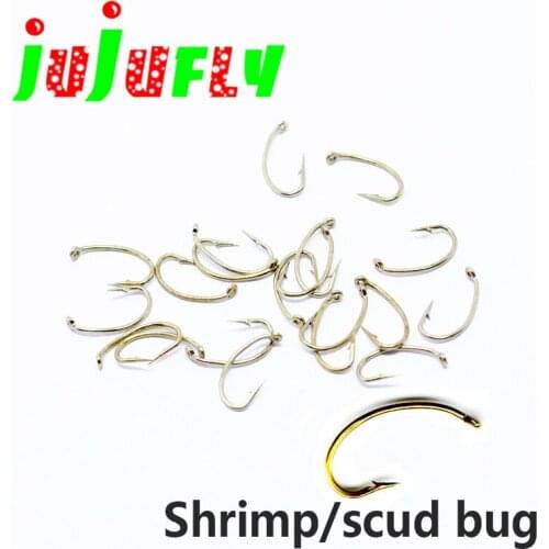 Bronze finish 50pcs czech nymph bug pattern fly fishing hooks trout fishing scud bug fly hooks size 6# 8# 10# 12# 14# 16