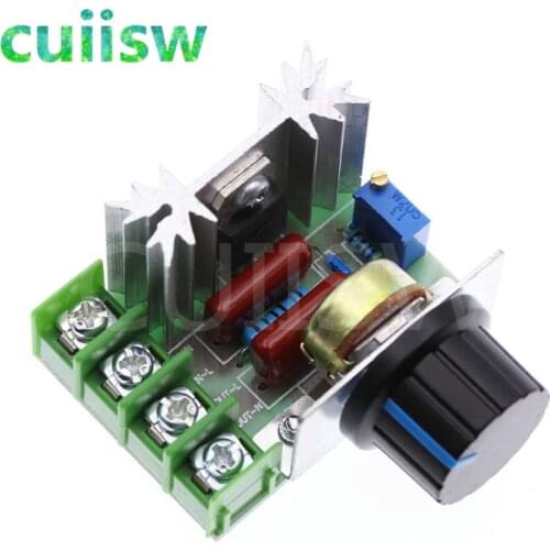 5PCS/LOT AC 220V 2000W SCR Voltage Regulator Dimming Dimmers Speed Controller Thermostat